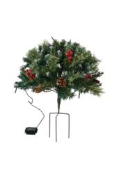 Living and Home 1 Pack Artificial Christmas Urn Filler Decoration with Ground Stake - thumbnail 5