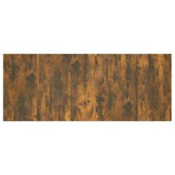Berkfield Home Stylish Bed Headboard Smoked Oak 200x1.5x80 cm Engineered Wood in Brown - thumbnail 6