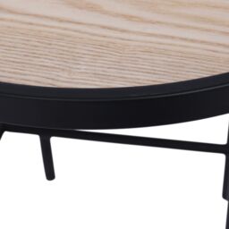 Nordlys Round Industrial End Table Furniture Appointment in Brown - thumbnail 6