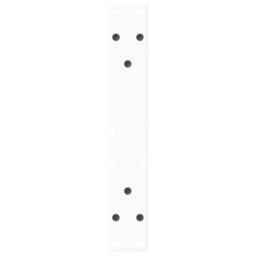 Berkfield Home Dining Table Legs V-Shape 2 pcs White 40x(30-31.3) cm Steel - thumbnail 7
