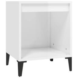 Berkfield Home Elegant Bedside Cabinets 2 pcs High Gloss White 40x35x50 cm - Size: 40 x 35 x 50 cm - thumbnail 5