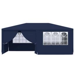 Berkfield Home Professional Party Tent with Side Walls 4x6 m Blue 90 g/m? - thumbnail 4