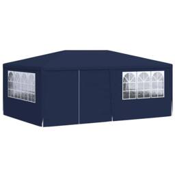 Berkfield Home Professional Party Tent with Side Walls 4x6 m Blue 90 g/m? - thumbnail 1