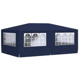 Berkfield Home Professional Party Tent with Side Walls 4x6 m Blue 90 g/m? - thumbnail 6