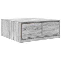 Berkfield Home Coffee Table with Drawers Grey Sonoma 100x100x40 cm - Size: 100 x 100 x 40 cm - thumbnail 8