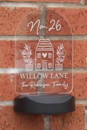 Personalised Memento Company Personalised Home Outdoor Solar Light in Clear - thumbnail 4