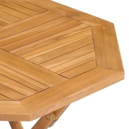Berkfield Home Beautiful 5 Piece Garden Dining Set Solid Teak Wood in Brown - thumbnail 5