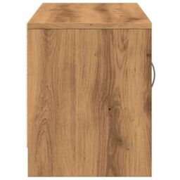 Berkfield Home TV Cabinet Artisan Oak 102x30x37.5 cm Engineered Wood in Brown - thumbnail 5