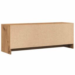 Berkfield Home TV Cabinet Artisan Oak 102x30x37.5 cm Engineered Wood in Brown - thumbnail 6