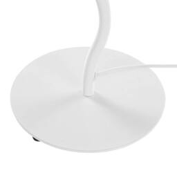 Wyld and Coco Table Lamp White Synthetic Pleated Shade Powder Coat Iron Base - thumbnail 6