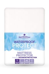 Slumberdown Waterproof Protect Mattress Protector in White - Size: King - thumbnail 1