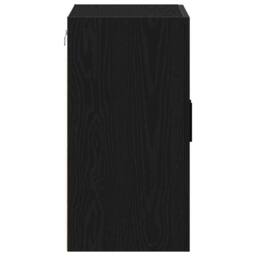 Berkfield Home Wall Cabinet Black Oak 60x31x60 cm Engineered Wood - Size: 60 x 31 x 60 cm - thumbnail 8