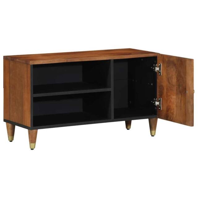 Berkfield Home TV Cabinet Honey brown Solid mango wood, Engineered wood - image 1