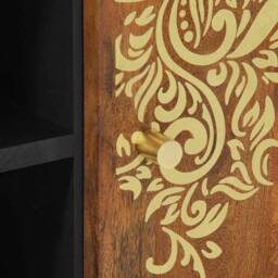 Berkfield Home TV Cabinet Honey brown Solid mango wood, Engineered wood - thumbnail 7