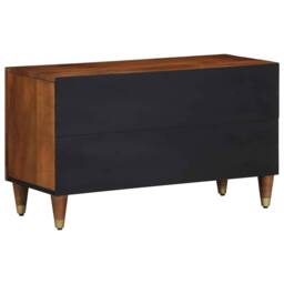 Berkfield Home TV Cabinet Honey brown Solid mango wood, Engineered wood - thumbnail 5