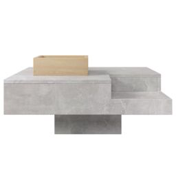 HomeTouch Grey Marble Effect Coffee Table with Removable Storage Box - Size: 1 Pack - thumbnail 5