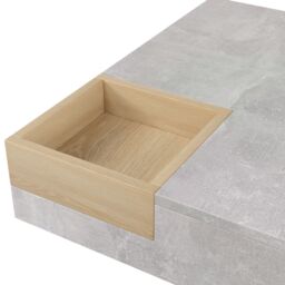 HomeTouch Grey Marble Effect Coffee Table with Removable Storage Box - Size: 1 Pack - thumbnail 6