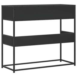 Berkfield Home Decorative Console Table Black 90x35x80 cm Engineered Wood - Size: 90 x 35 x 80 cm - thumbnail 6