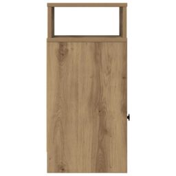 Berkfield Home Bedside Cabinets 2 pcs with Drawer Artisan Oak 25x31x66 cm in Brown - Size: 25 x 31 x 66 cm - thumbnail 7