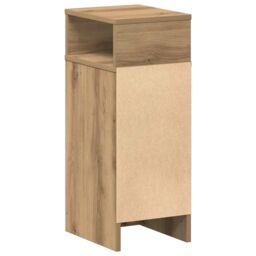 Berkfield Home Bedside Cabinets 2 pcs with Drawer Artisan Oak 25x31x66 cm in Brown - Size: 25 x 31 x 66 cm - thumbnail 8