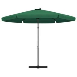 Berkfield Home Outdoor Parasol with Steel Pole 300 cm Green - thumbnail 4