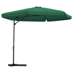 Berkfield Home Outdoor Parasol with Steel Pole 300 cm Green - thumbnail 2