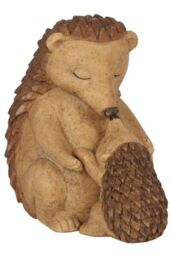 KDMD Happy Hoglet Mother & Baby Hedgehog Ornament in Brown - thumbnail 2