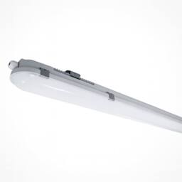 First Choice Lighting Set of 6 Anti Corrosive IP65 Outdoor 18W LED Cool White 4ft Battens in Grey - thumbnail 2
