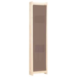 Berkfield Home Stylish 5-Panel Room Divider Brown 200x170x4 cm Fabric - Size: 200 x 170 x 4 cm - thumbnail 4