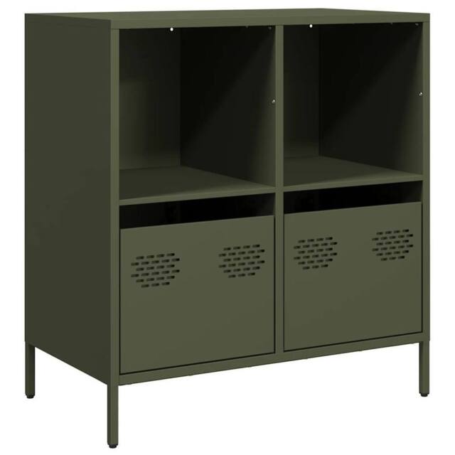 Berkfield Home Sideboard Olive Green 68x39x73.5 cm Cold-rolled Steel - image 1