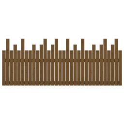 Berkfield Home Wall Headboard Honey Brown 204x3x80 cm Solid Wood Pine - Size: 204 x 3 x 80 cm - thumbnail 5