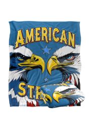 JQ Licensing James Piazza American Strong Eagles Silky Touch Super Soft Throw Blanket 152 X 127 cm in White - thumbnail 2