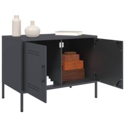 Berkfield Home TV Cabinet Anthracite 68x39x50.5 cm Steel in Dark Grey - thumbnail 5