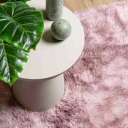 Berkfield Home Shaggy Rug High Pile NAVARRA Dusty Pink 200x290 cm Polyester - Size: Medium - thumbnail 8