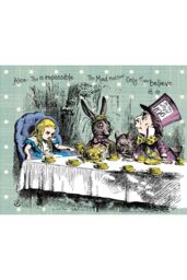 Origin Murals Tea Party Wall Mural in Green - Size: W350 cm x H280 cm - thumbnail 2