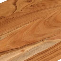 Berkfield Home Beautiful Desk Top 120x60x2.5 cm Rectangular Solid Wood Acacia in Brown - thumbnail 6