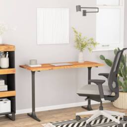 Berkfield Home Beautiful Desk Top 120x60x2.5 cm Rectangular Solid Wood Acacia in Brown - thumbnail 2