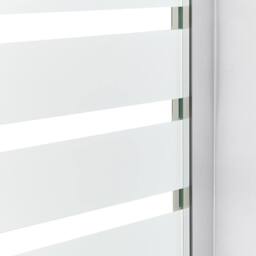 Wyld and Coco Silver Shower-Bath Screen 140 x 100 cm Adjustable in Clear - thumbnail 6