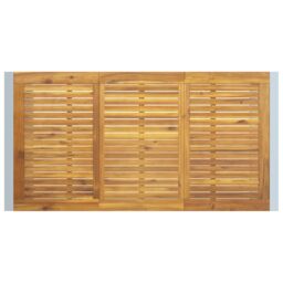 Berkfield Home Outdoor Dining Table Grey 160x80x75 cm Steel&Solid Wood Acacia - Size: 160 x 80 x 75 cm - thumbnail 7