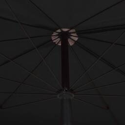 Berkfield Home Durable Garden Parasol with Pole 200x130 cm Black - thumbnail 5