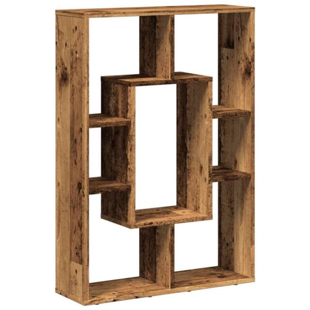 Berkfield Home Bookcase Old Wood 63x20x90 cm Engineered Wood in Brown - Size: 63 x 20 x 90 cm - image 1