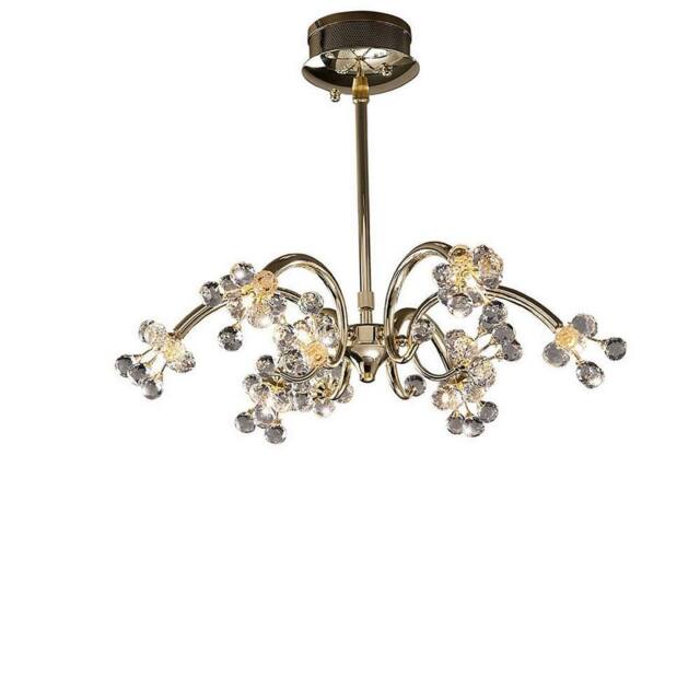Netlighting Octavia Pendant 9 Light G4 French GoldCrystal NOT LEDCFL Compatible in Gold - image 1