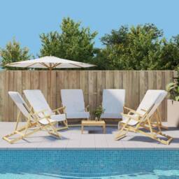 Berkfield Home Soft Beach Towels 6 pcs White 60x135 cm Fabric 400 GSM - thumbnail 2