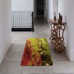 Benjamin Tate Design Rustic Flowers Runner Rug in Natural - Size: 67 cm x 230 cm - thumbnail 3