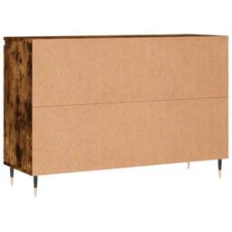 Berkfield Home Sideboard Smoked Oak 104x35x70 cm Engineered Wood in Brown - Size: 104 x 35 x 70 cm - thumbnail 8