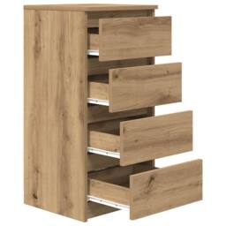 Berkfield Home Sideboard Artisan Oak 37.5x35x76 cm Engineered Wood in Brown - thumbnail 5