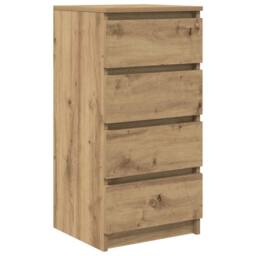 Berkfield Home Sideboard Artisan Oak 37.5x35x76 cm Engineered Wood in Brown - thumbnail 3