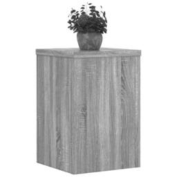 Berkfield Home Plant Stands 2 pcs Grey Sonoma 20x20x30 cm Engineered Wood - Size: 20 x 20 x 30 cm