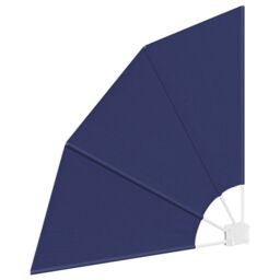 Berkfield Home Balcony Privacy Screen Folding Manual Navy blue 115 x 115 cm Fabric - thumbnail 4