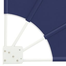 Berkfield Home Balcony Privacy Screen Folding Manual Navy blue 115 x 115 cm Fabric - thumbnail 7
